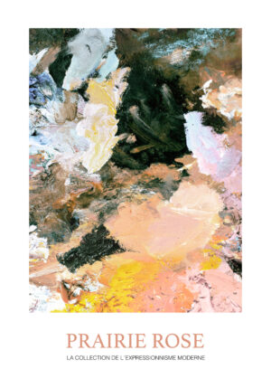 Obra expresionista con texturas abstractas