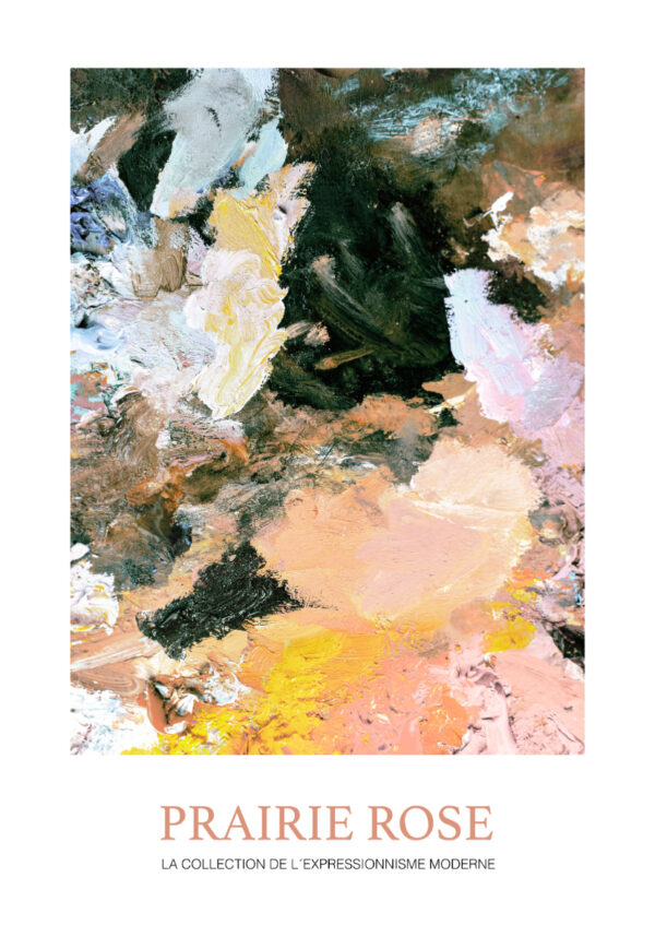Obra expresionista con texturas abstractas