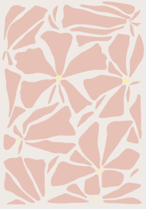 Patrón floral abstracto en diseño artístico