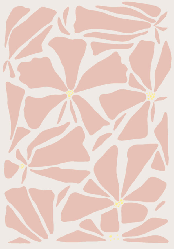 Patrón floral abstracto en diseño artístico