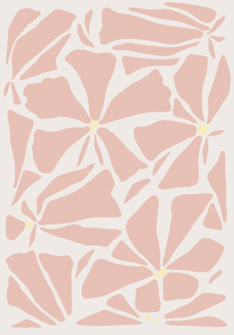 Patrón floral abstracto en diseño artístico