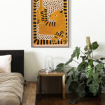 Ilustración moderna abstracta de un tigre