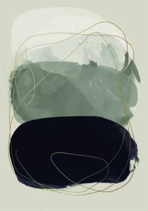 Pieza abstracta en tonos neutros