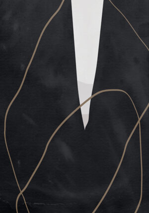 Póster minimalista en blanco y negro