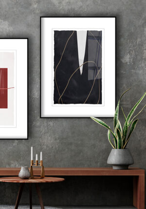 Póster minimalista en blanco y negro