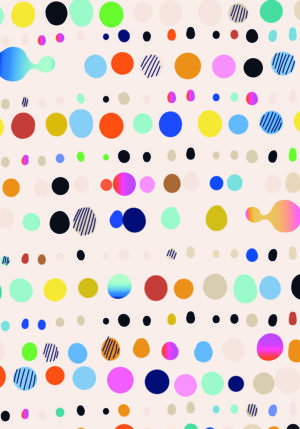 Patrón abstracto de lunares