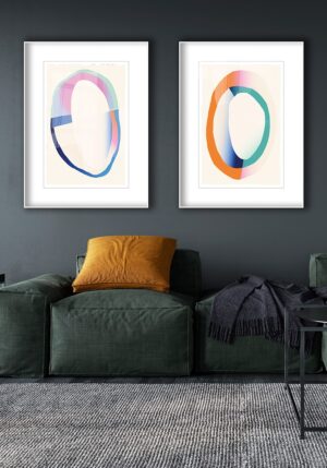 Obra minimalista con degradado sutil