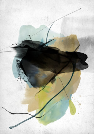 Pintura en acuarela con matices neutros