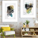 Pintura en acuarela con matices neutros