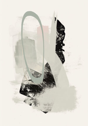 Composición en tonos neutros y estilo abstracto