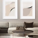 Obra abstracta en tonos neutros