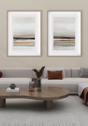 Diseño minimalista abstracto en tonos neutros