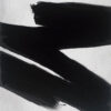 Arte con pinceladas negras y estilo abstracto