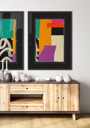 Galería de arte moderna en salones