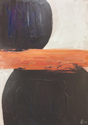 Pintura con contrastes intensos en clave abstracta