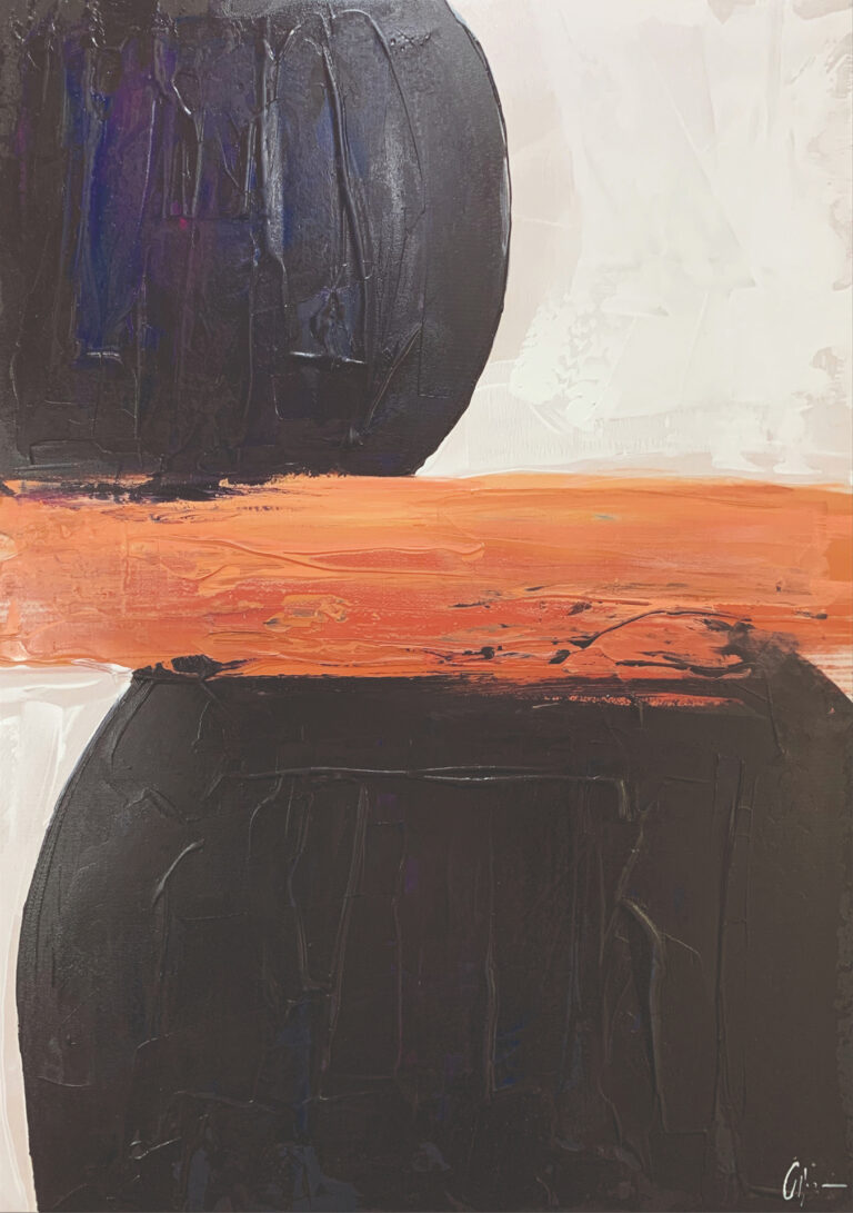 Pintura con contrastes intensos en clave abstracta