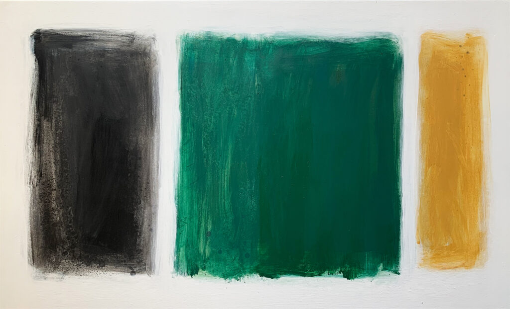 Pintura de rectángulos coloridos en estilo abstracto