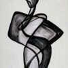 Pintura moderna en blanco y negro