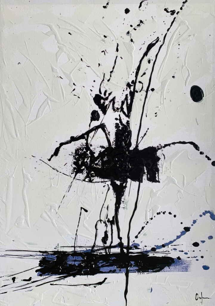 Arte moderno con detalles de textura