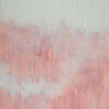 Pintura abstracta en rosa y blanco
