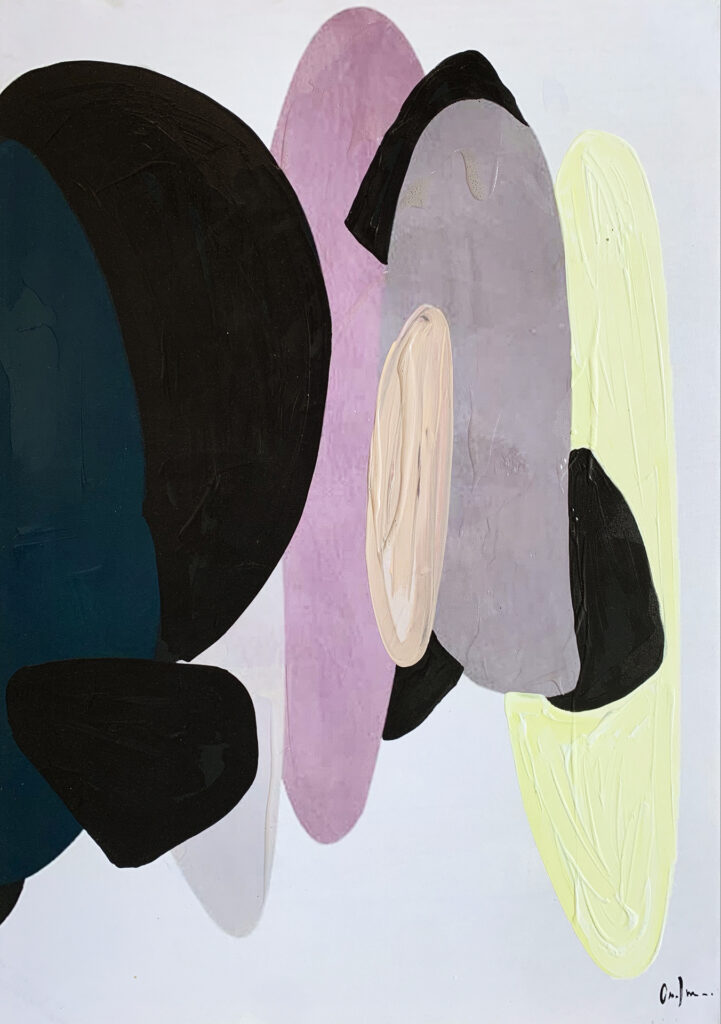 Pintura con una gama de colores suaves