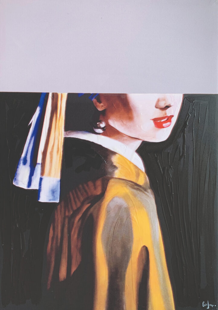 Retrato actual con acentos intensos