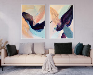 con un estilo abstracto que resalta calidez y armonía.