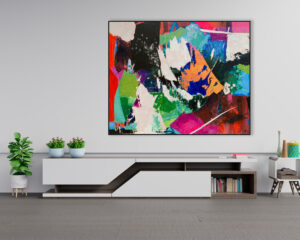 generando un efecto abstracto dinámico.