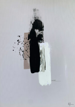 Lienzo abstracto en gama neutra