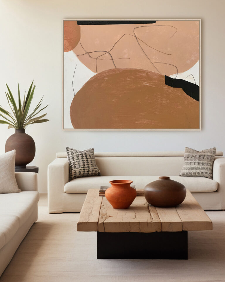 evocando una conexión orgánica a través de su abstracción.