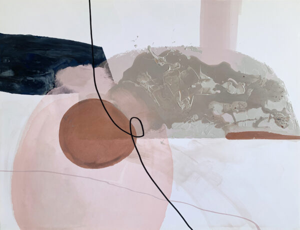 Obra mixta con matices tierra