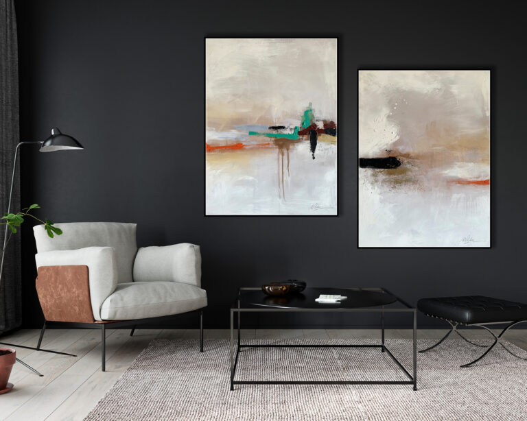 con un cariz abstracto que sugiere un estilo refinado.