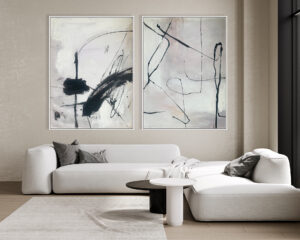 planteada como una pintura abstracta sutil.