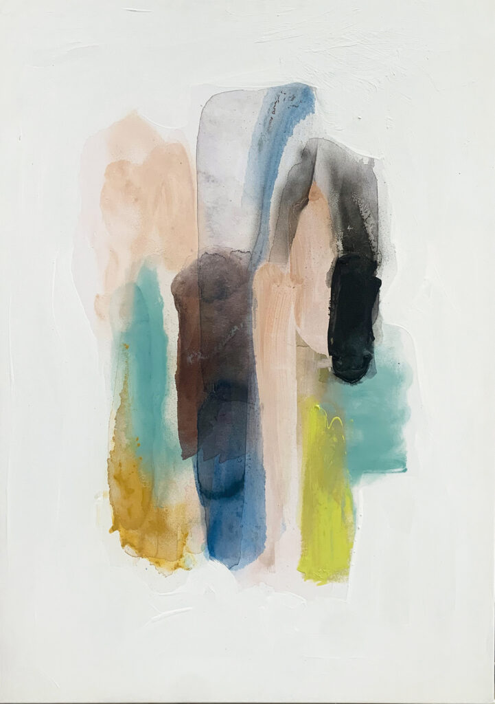 Obra de técnica mixta en clave abstracta