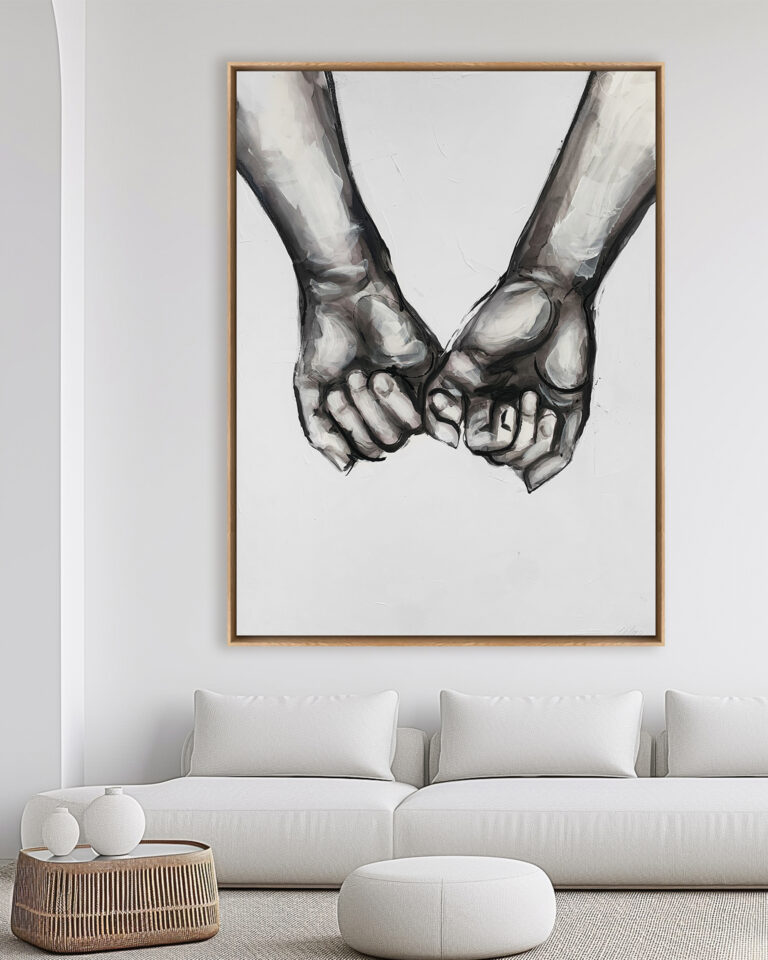 en un estilo abstracto y minimalista.