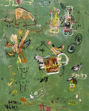 Expresión Onírica en Verde Vibrante