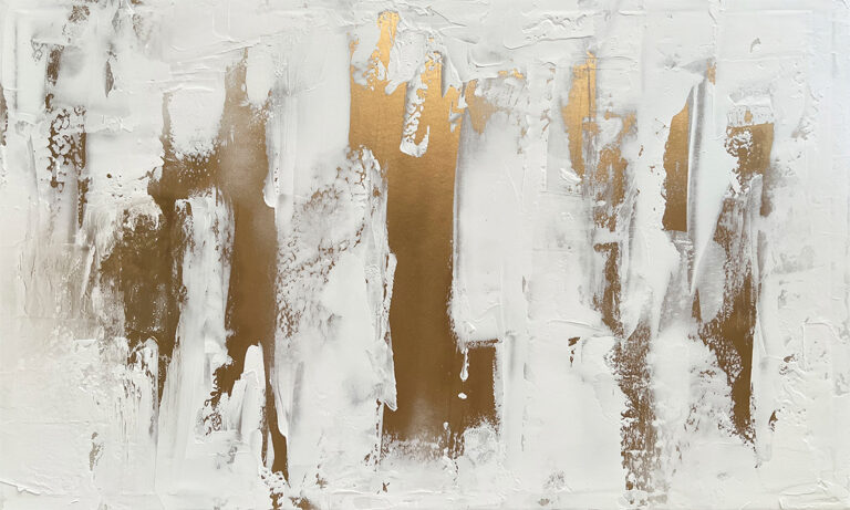 Texturas abstractas en blanco y dorado