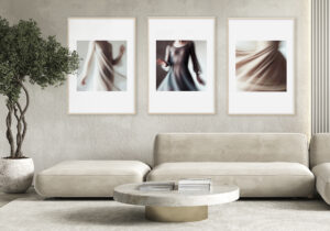 Arte minimalista moderno en tonos beige