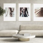 Arte minimalista moderno en tonos beige