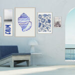 Arte costero minimalista para pared