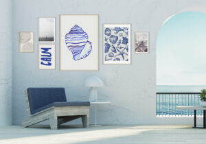 Arte costero minimalista para pared