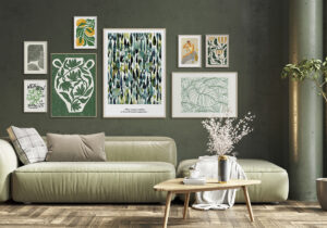 Galería de arte moderno enmarcado para pared