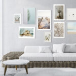 Decoración de pared minimalista en salón moderno