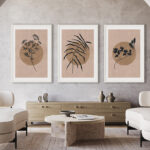 Set de Láminas Botánicas Modernas para Pared