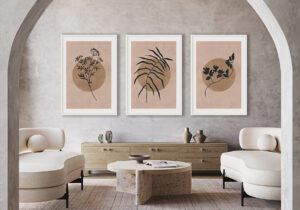 Set de Láminas Botánicas Modernas para Pared