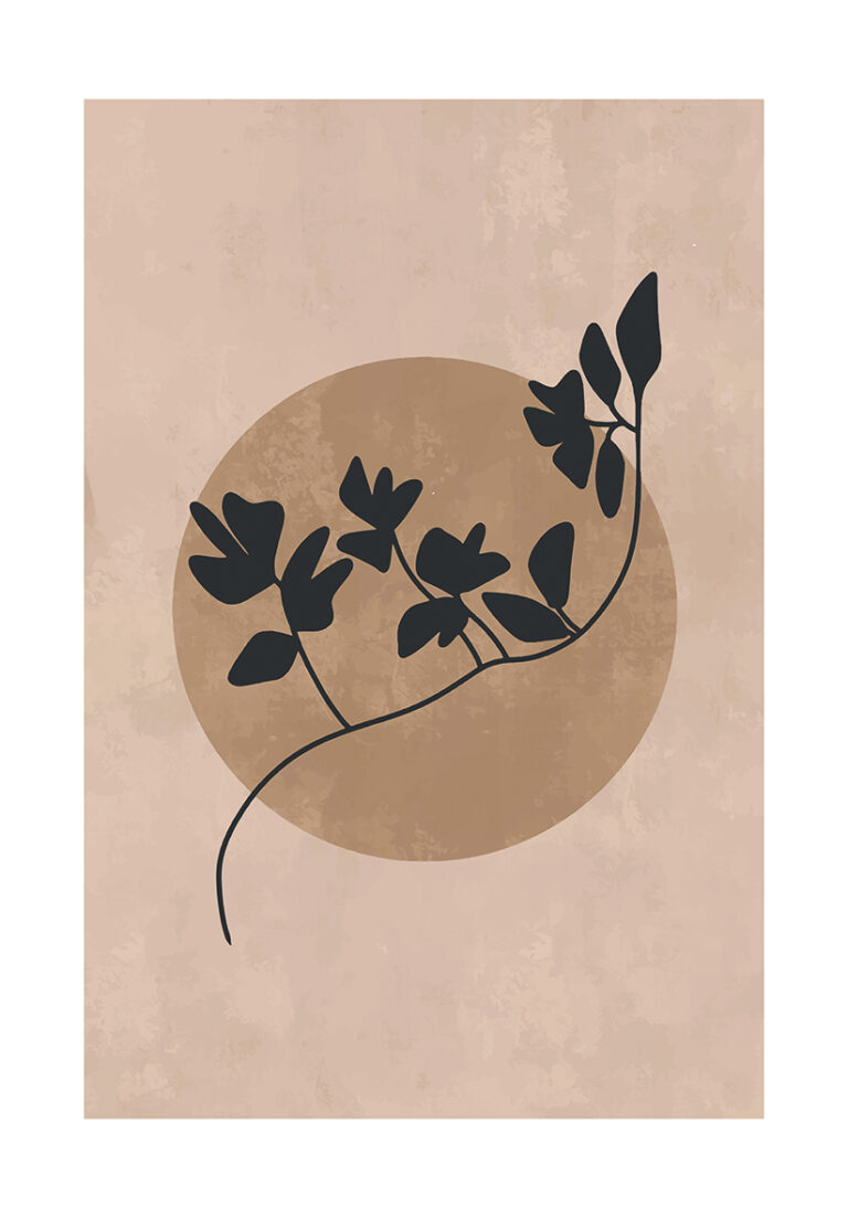 Decoración Botánica Minimalista para Pared