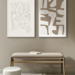 Láminas Elegantes de Arte Lineal Minimalista