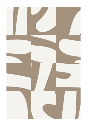 Patrón Geométrico Beige y Minimalista