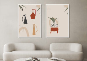 Láminas de Arte Minimalista Moderno enmarcadas