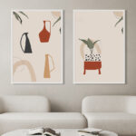 Láminas de Arte Minimalista Moderno enmarcadas